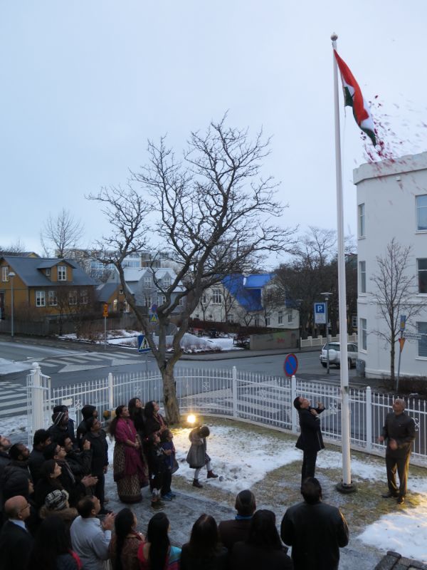 Celebration Of 71st Republic Day Of India In EoI, Reykjavik, Iceland