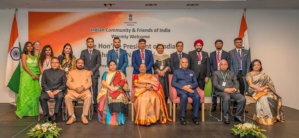H. E. President Ram Nath Kovind addresses the Indian community in Reykjavik, Iceland and applauds them for contributing to the local society through their advanced skills and knowledge