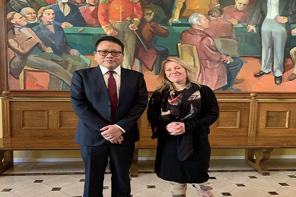Ambassador paid a courtesy call on Ms. Sigrur Andersen, Hon�ble Chairperson of the Foreign Affairs Committee of the Parliament of the Republic of Iceland on 27.11.2019