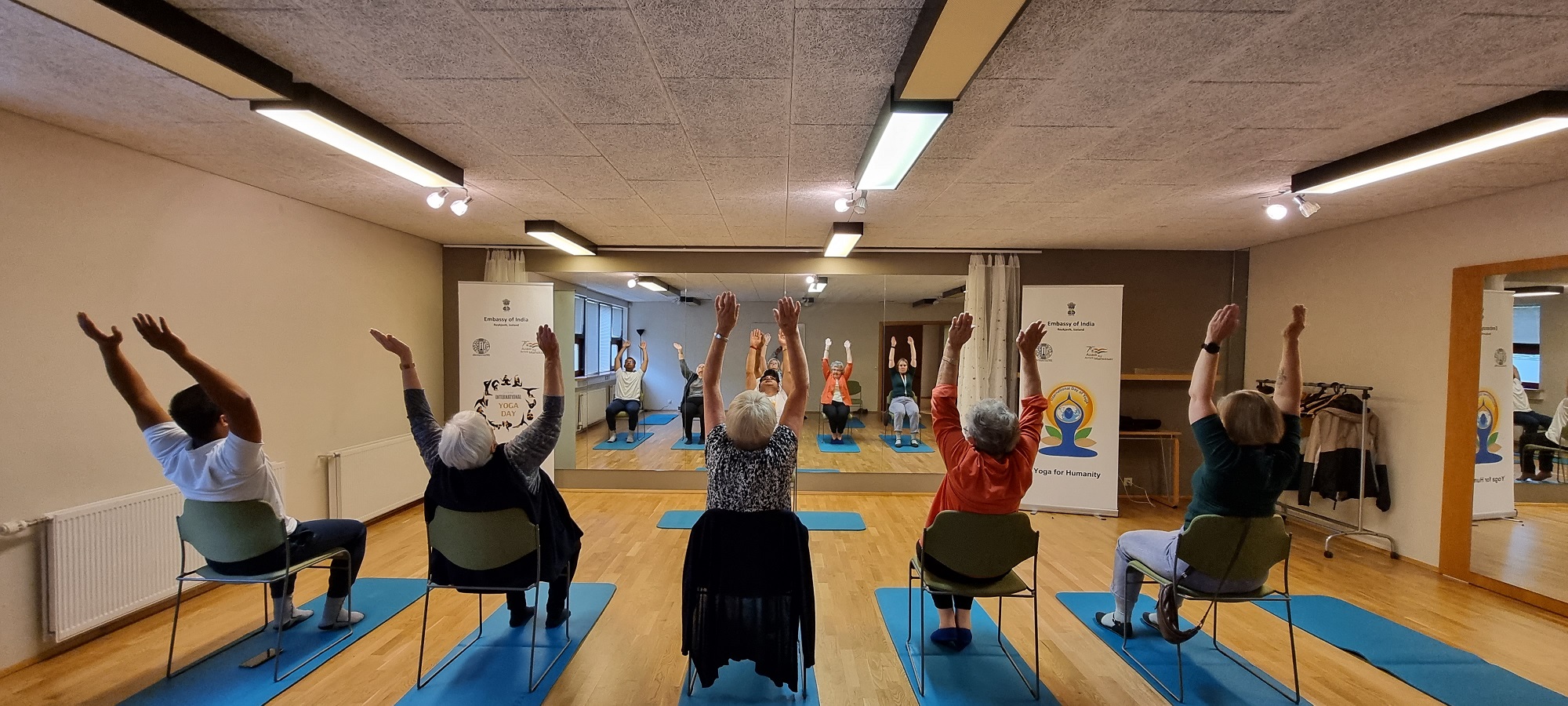 Yoga Awareness Programme at Gerdubergi Library in Iceland, 15 June 2022