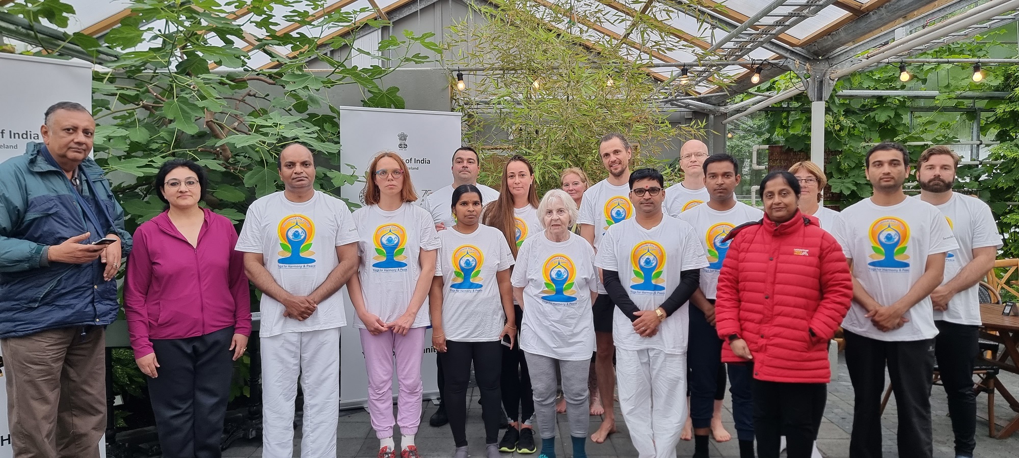 8th International Day of Yoga (IDY) celebrations at Reykjavik Botanical Garden, 21 June 2022