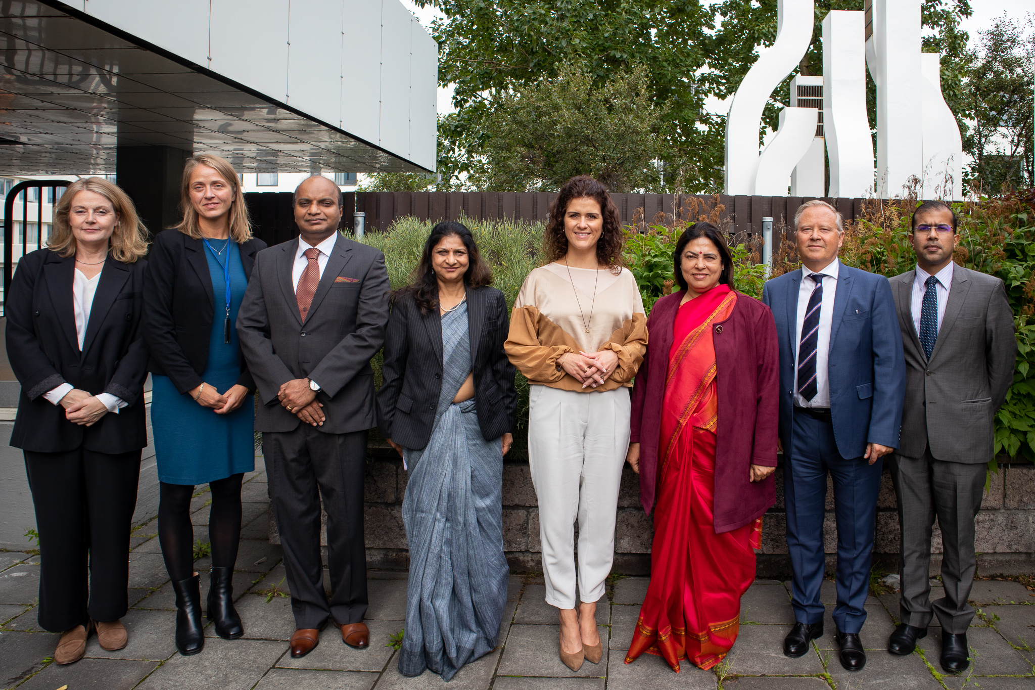  Minister of State for External Affairs and Culture Smt. Meenakashi Lekhi met Icelandic Foreign Minister Ms. Th�rd�s Kolbr�n Reykfj�rd Gylfad�ttir on the occasion of 50th anniversary of diplomatic ties between India and Iceland, 19 August 2022